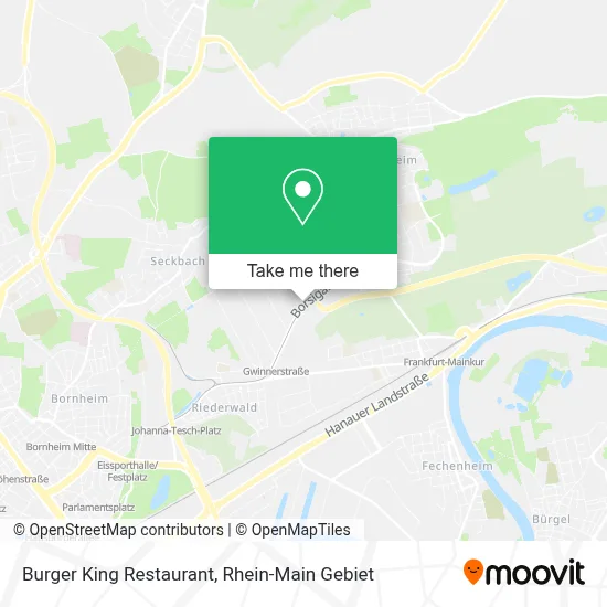 Burger King Restaurant map