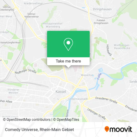 Comedy Universe map