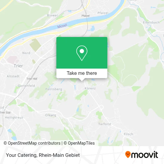 Your Catering map