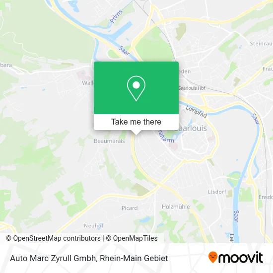 Auto Marc Zyrull Gmbh map