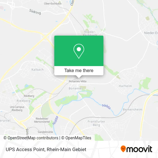Ups Access Point map
