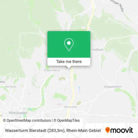 Wasserturm Bierstadt (283,3m) map