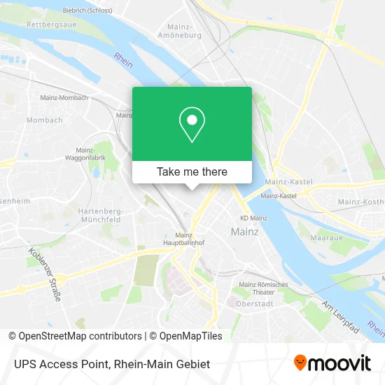Ups Access Point map