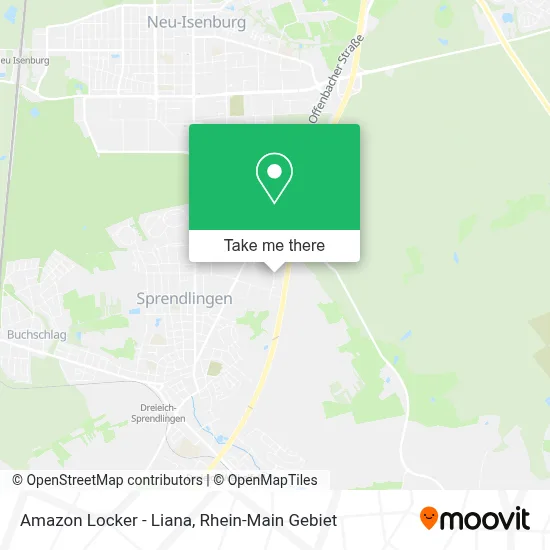 Amazon Locker - Liana map
