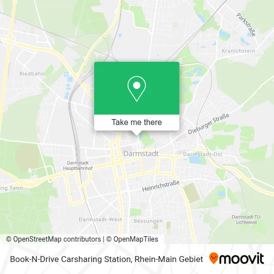 Book-N-Drive Carsharing Station map
