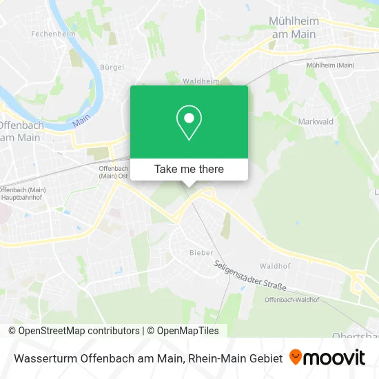 Wasserturm Offenbach am Main map