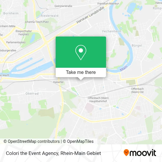 Colori the Event Agency map
