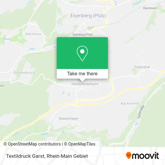 Textildruck Garst map