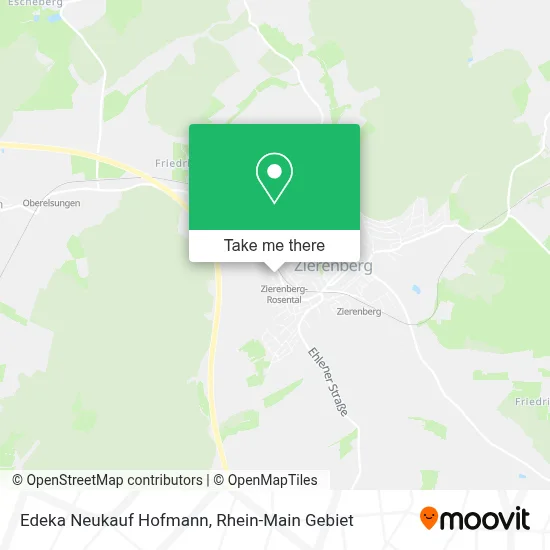 Edeka Neukauf Hofmann map