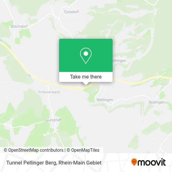 Tunnel Pellinger Berg map