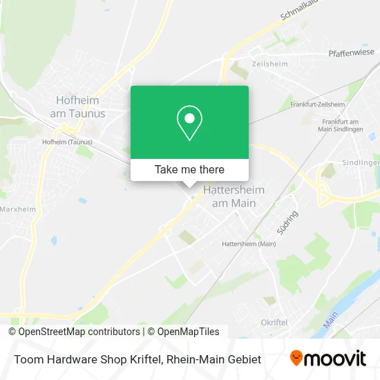 Toom Hardware Shop Kriftel map