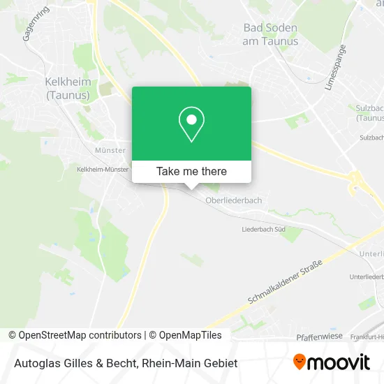 Autoglas Gilles & Becht map
