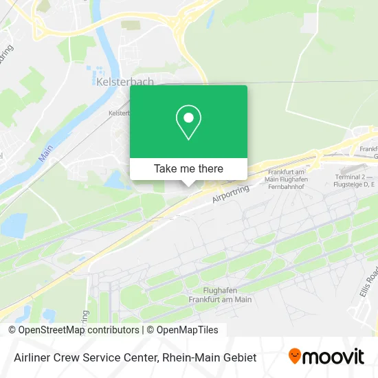 Airliner Crew Service Center map