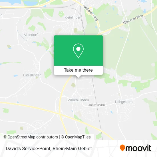 David's Service-Point map