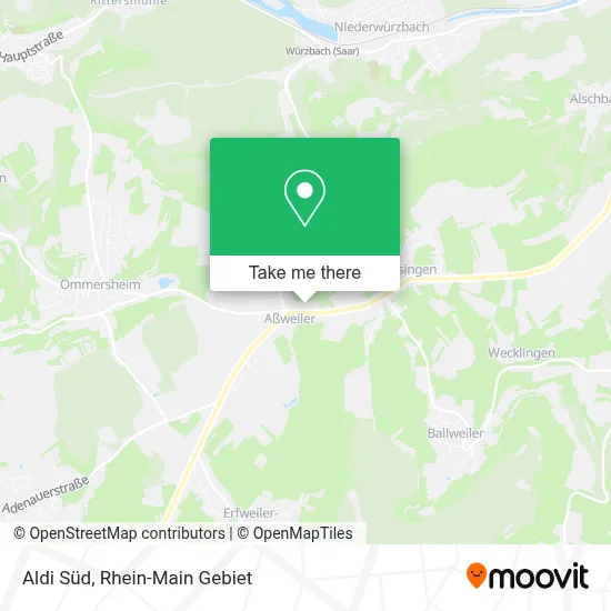 Aldi Süd map