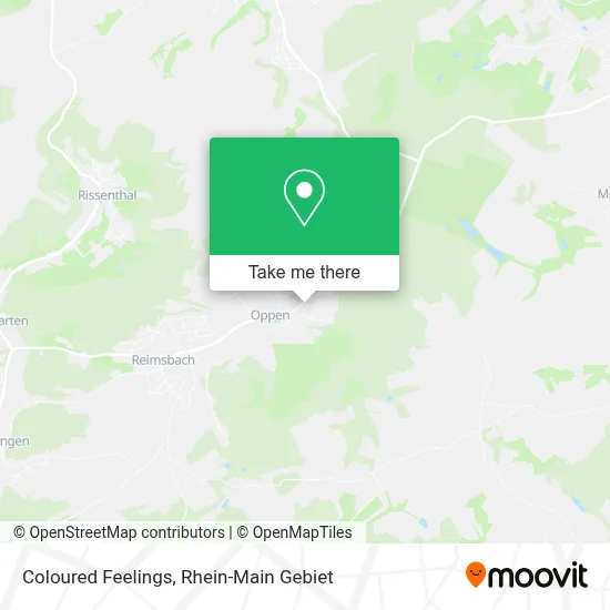 Coloured Feelings map