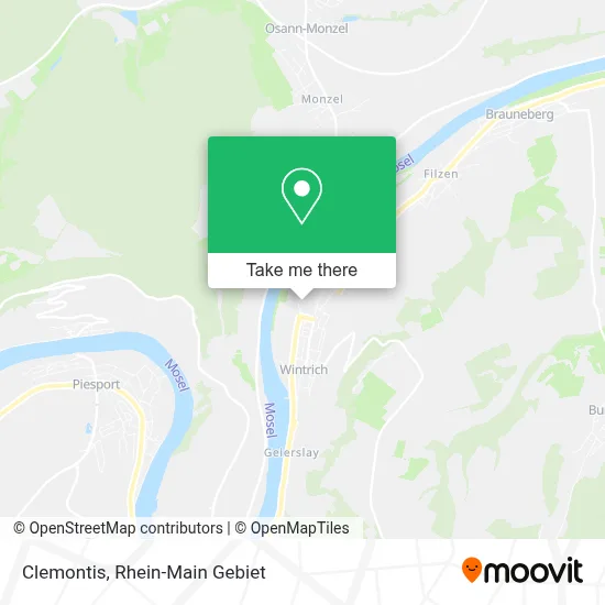 Clemontis map