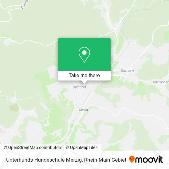 Unterhunds Hundeschule Merzig map