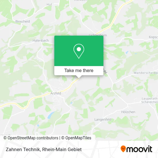 Zahnen Technik map