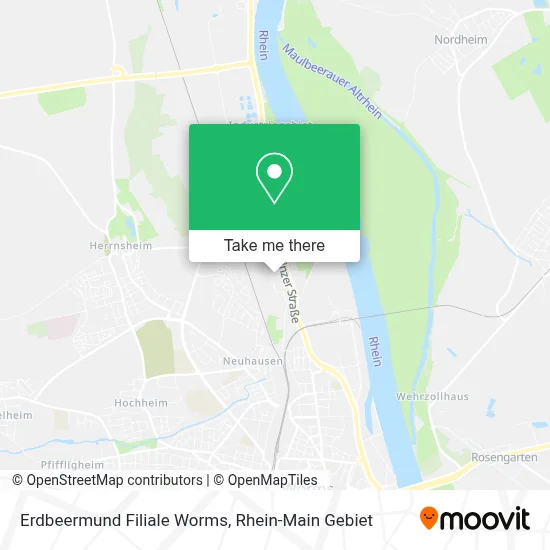 Erdbeermund Filiale Worms map