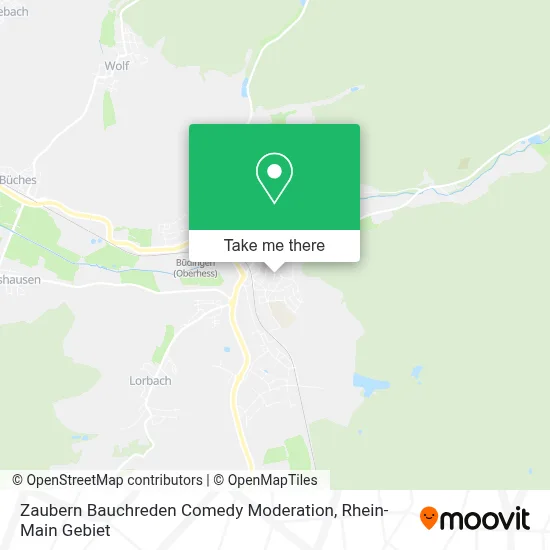 Zaubern Bauchreden Comedy Moderation map