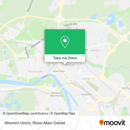 Western Union map