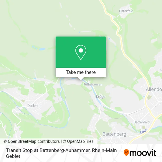 Transit Stop at Battenberg-Auhammer map