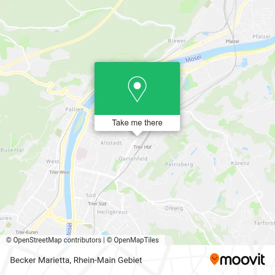 Becker Marietta map