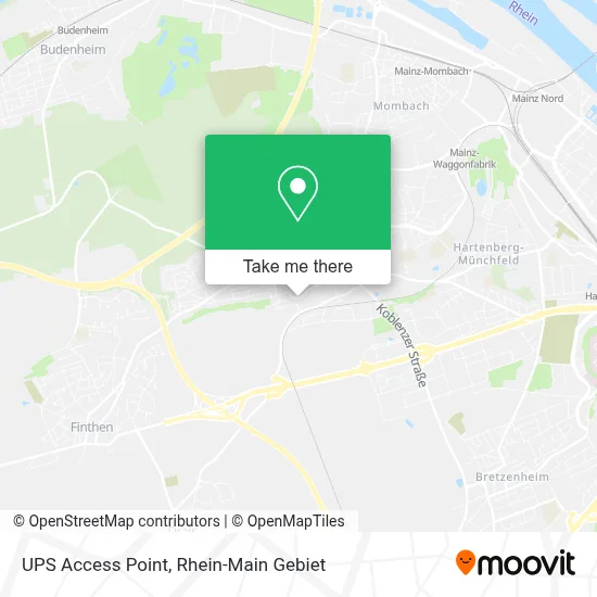Ups Access Point map