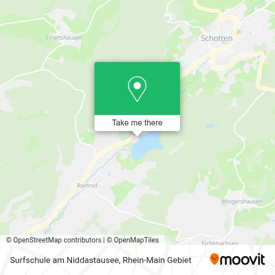 Surfschule am Niddastausee map