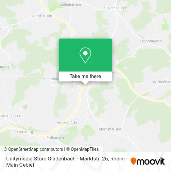 Unitymedia Store Gladenbach - Marktstr. 26 map