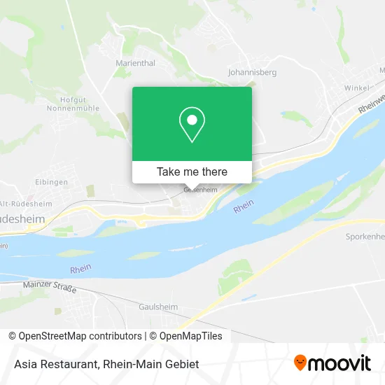 Asia Restaurant map