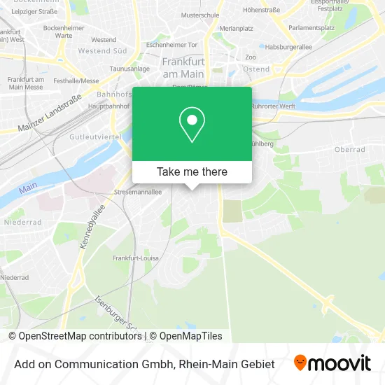 Add on Communication Gmbh map