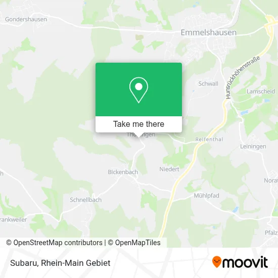 Subaru map