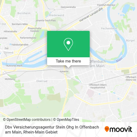 Dbv Versicherungsagentur Stein Ohg In Offenbach am Main map