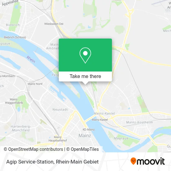Agip Service-Station map