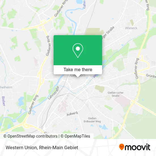 Western Union map