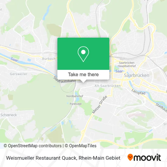 Weismueller Restaurant Quack map