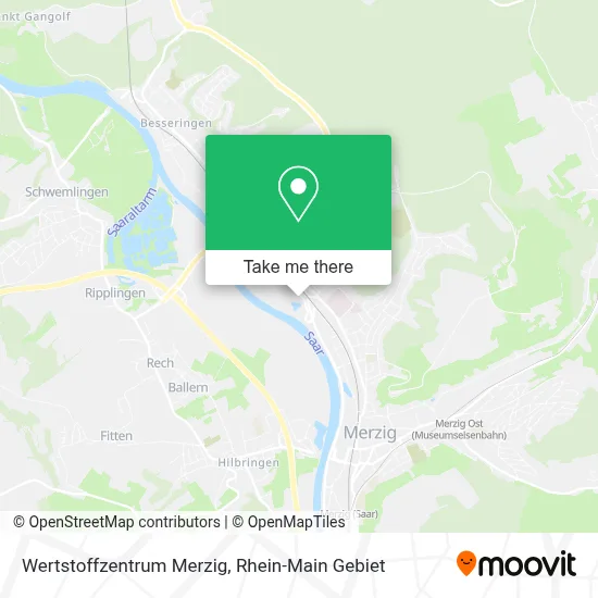 Wertstoffzentrum Merzig map