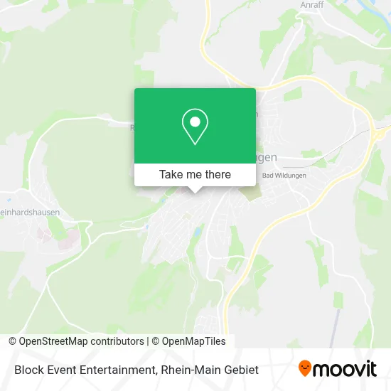 Block Event Entertainment map