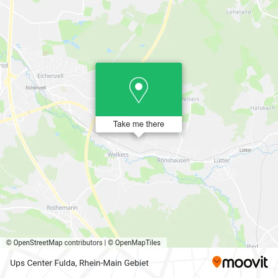 Ups Center Fulda map
