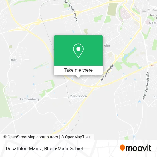 Decathlon Mainz map
