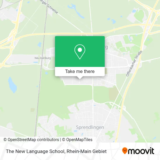 The New Language School map