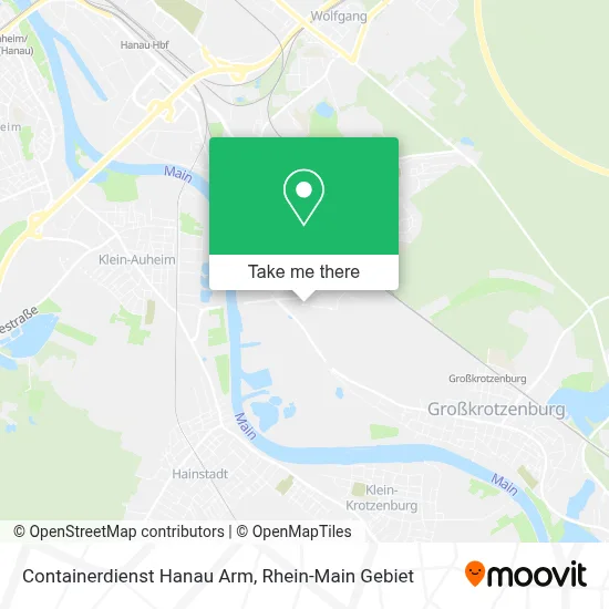 Containerdienst Hanau Arm map