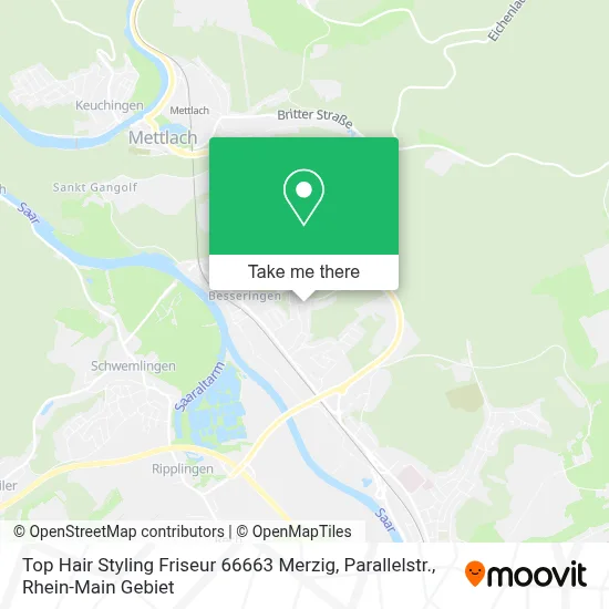 Top Hair Styling Friseur 66663 Merzig, Parallelstr. map
