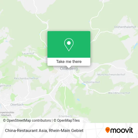 China-Restaurant Asia map
