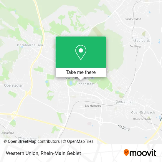 Western Union map
