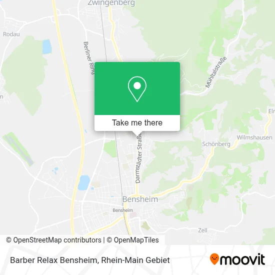 Barber Relax Bensheim map