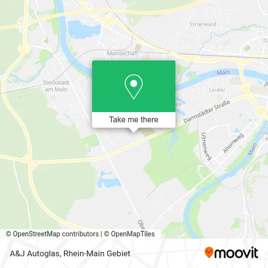 A&J Autoglas map