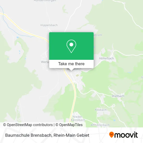 Baumschule Brensbach map